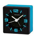 Seiko Black/Blue Desk Clock w/ Lumibrite Dial (3 3/8"x3 3/4"x1 7/8")